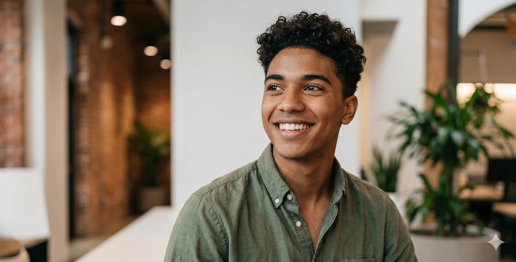 Young adult ready to start their career