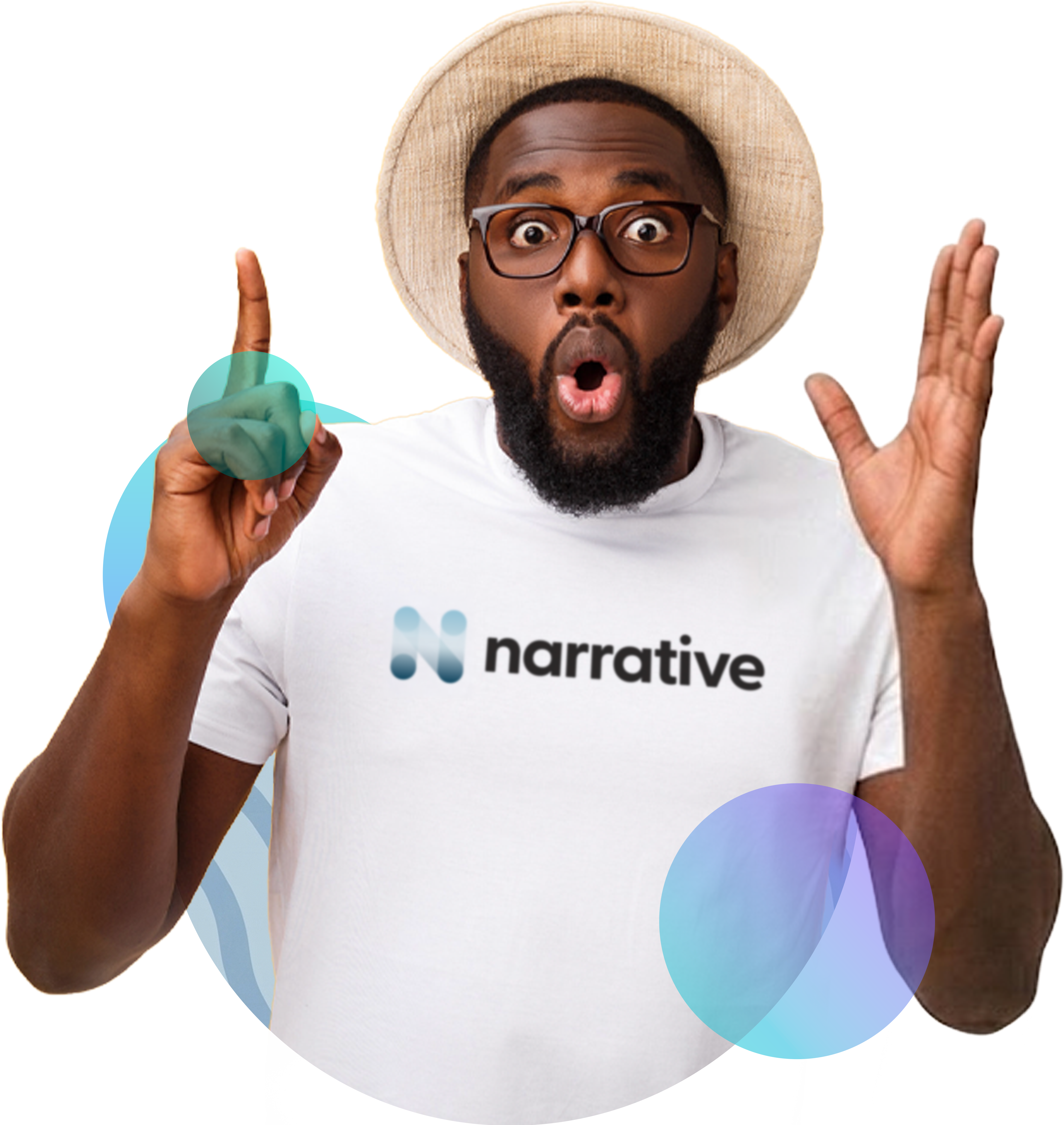 Young person figuring out their next move in a Narrative shirt